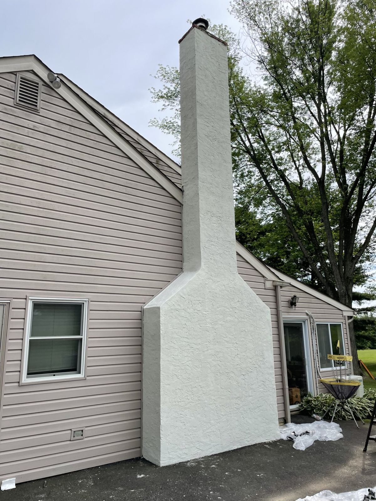 Completed chimney waterproofing in Greater Boston